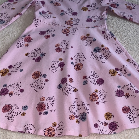 Disney Princess Lavender Dress 4 Princesses Long Sleeves - Picture 3 of 10